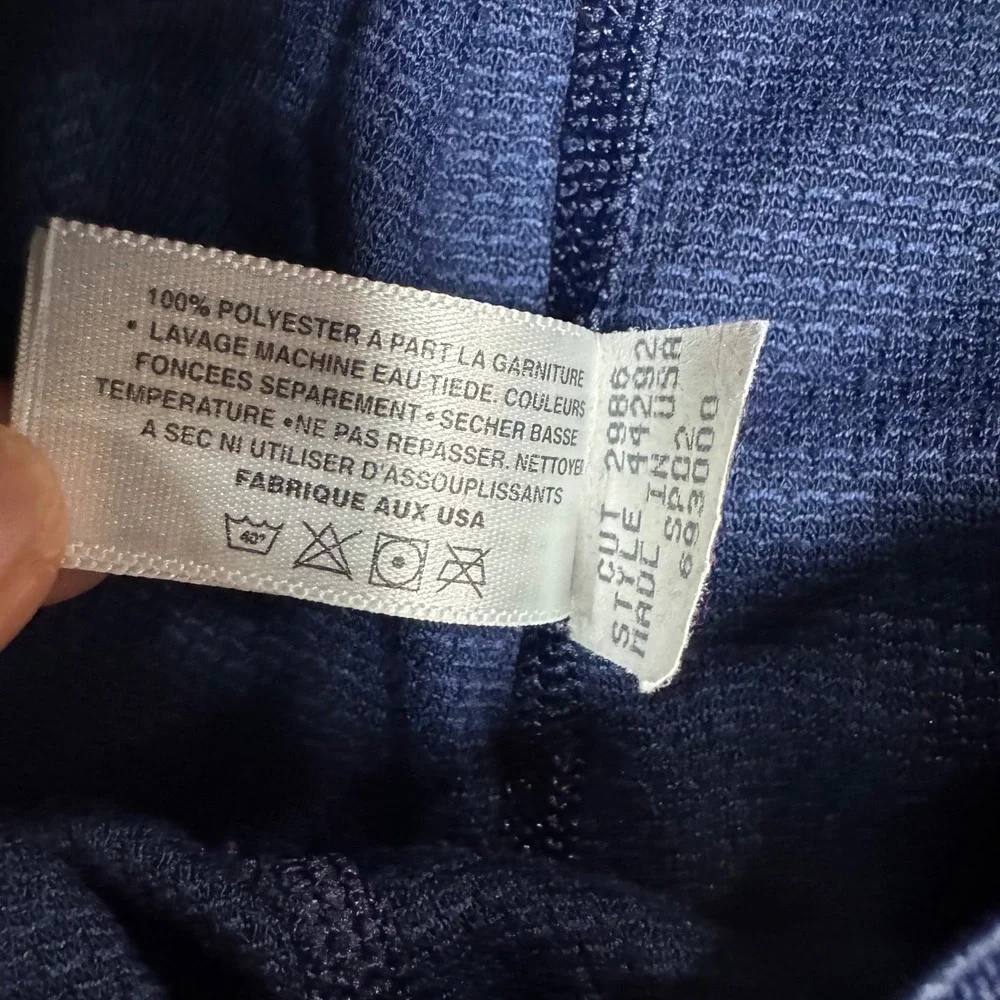Patagonia Capilene Midweight Thermal Base Layer Pants Mens L Blue Made in USA